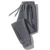 Calça Esportiva de Perna Larga Inverno com Forro de Fleece Engrossada Casual Calça Masculina Outono e Inverno Tamanho Grande Reta Quente