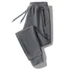Pantalones de chándal holgados de invierno con forro polar, gruesos, casuales, para hombre, otoño e invierno, talla grande, rectos, cálidos