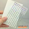 Cara Cara Autoadhesivo Maquillaje Pegatina Ceja Diamante Pegatina Bola de Diamante Niños Mariposa Tul Hilo de Seda Escenario Actuación
