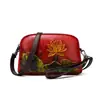 Bolso de Mano de Lujo Ligero de Alta Gama Estilo Étnico Chino para Mujer 2026 Nuevo Versátil Casual Textura de Cuero Genuino Transfronterizo