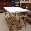 Mesa Europeia de Ferro Forjado Subei Villa com Acabamento Envelhecido Artesanato em Metal Mesa para Casa Restaurante Mesa de Ferro Forjado