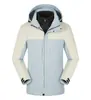 Chaqueta Tres en Uno de Bloques de Color para Otoño e Invierno con Forro de Plumas para Hombre, Cortavientos, Impermeable, Cálida, Chaqueta de Montañismo para Exteriores, Personalizable