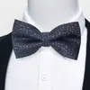 Estoque Pronto do Fabricante Gravata Borboleta Jacquard Formal Masculina para Negócios, Casamento, Festa, Gravata Borboleta Floral de Poliéster em Forma de Seta