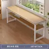 Escritorio largo para dos personas, herramienta mágica para ahorrar espacio para el hogar de los estudiantes, dormitorio, casa de alquiler, escritorio de computadora rectangular para habitaciones estrechas