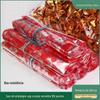 Sacola de Presente em Forma de Coração, Sacola Coração Vermelho Cesto de Flores, Embalagem de Flores, Embalagem de Presente Saco Plástico, Saco Lingote Transparente