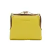Cartera de Moda de Cuero Genuino con Múltiples Ranuras para Tarjetas, Cartera Corta de Piel de Vaca para Mujer, Cartera Pequeña de Moda para Llevar Cruzada, Monedero con Cremallera