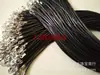 Colar Corda de Linha de Cera Coreana Acessórios diy Corda de Corda de Couro Preto Pingente Pingente Corda de Couro Encerado Corrente de Lã