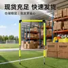 Arco de treino de futebol com altura ajustável, formato quadrado, adequado para uso interno e externo, gol de futebol móvel para treinamento físico