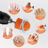 Nueva lima de lija de tela de alta calidad para pedicura para eliminar callosidades de piel muerta, arte de uñas mate con rodamiento, lima de lija de tela en stock