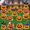 Placa de Jardim Popular Transfronteiriça Gato Preto de Halloween com Olhos Brilhantes, Decoração de Gramado de Jardim ao Ar Livre