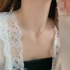 Pulseira Flor de Trevo da Sorte Feminina Colar de Luxo Leve de Alta Qualidade Nicho Mais Fácil de Combinar Pulseira Temperamento Casual Joias de Zircônia