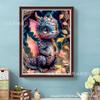 Nueva Pintura al Óleo de Pintura de Diamantes 5D Transfronteriza Dibujo Animado Dinosaurio Pintura Decorativa DIY/Pintura de Pedrería de Diamantes Cuadrados Amazon Blast