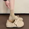 Zapatos Birkenstock estilo lazo Chuyuji con plataforma interna, mocasines de suela gruesa para mujer, nuevo modelo de primavera 2026, bolso de doble uso