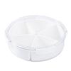 Bandeja de Frutas com Toque de Luxo, Estilo Levemente Luxuoso para a Sala de Estar, Bandeja de Frutas Doméstica, Bandeja Selada para Frutas Secas, Bandeja Compartimentada para Petiscos, Bandeja de Doces