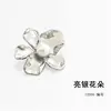 Botones Metálicos de Flor Tridimensional Incrustados con Perlas y Diamantes Pequeños Accesorios de Ropa Fragantes Botones Decorativos de Alta Gama para Traje Camisa Chaqueta