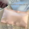 Sutiã feminino sem alças, sem costura, antiderrapante, sutiã tipo faixa de seda gelada, peça única, sutiã push-up para seios pequenos, fino