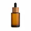 Botella Cilíndrica de Fondo Grueso y Hombro Plano de 10ml 20ml 30ml Botella Gotero para Aceite Esencial Botella de Relleno para Perfume Botella de Muestra de Esencia