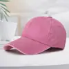 Boné de Baseball Feminino Estilo Coreano Algodão Puro Desgastado Lavado Personalizado com Logo Retrô Aba Curva Chapéu de Sol Cor Pura Boné com Aba Pontuda com Estampa