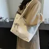 Bolso Tote con Lazo para Mujer 2024 Nuevo Moderno Sencillo Casual Gran Capacidad Bolso de Hombro Bolso de Mujer para Viajes