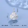 Prata Pura 999 Nuvem Auspiciosa Ruyi Pingente Espaçador Colar Artesanal Colar de Mão Pingente Acessórios DIY