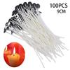 9cm 100 pavio de vela cera de parafina pavio especial para vela pavio de manteiga DIY saco auto-selante 46g