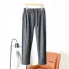 Pantalones largos casuales, deportivos, a la moda, cómodos, transpirables, elásticos, con cintura elástica, de otoño para hombre, con corte 3D, elegantes