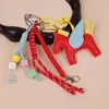 Pingente de Bolsa H Little Pegasus Transfronteiriço Couro PU Colorido Pônei Chaveiro de Franja Fofo Dachshund Pingente de Cachorro Cabide de Calça