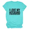 AMO A MI ESPOSO PERO Amazon wish sitio independiente playera casual simple de mujer cuello redondo manga corta