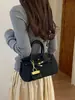 Bolsa Birkin de camurça melange com patchwork para mulheres, novo modelo outono 2026, bolsa de mão com fecho de fecho, bolsa de ombro e transversal de alta qualidade