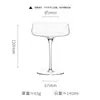 Copa de cóctel Kimura de estilo japonés con tallo corto, vaso para bebidas largas, cristal de cristal, vaso mezclador ultrafino específico para bar, copa de martini