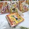 Papelería de Mini Cuaderno Lindo Brillante con Temática de Estrellas, Mini Cuaderno Cuadrado de Espiral, Bloc de Notas Portátil