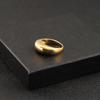 Retro oval anel de abas largas europeu e americano cross-border venda quente joias simples anel simples Golden Love Ring Factory