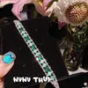 Método antigo bobina de seda esmalte borboleta verde pulseira Dongling novo estilo chinês topázio diamante pilão flor deus pulseira