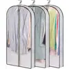 Stock Listo del Fabricante de Bolsas para Ropa de Tela No Tejida, Fundas para Ropa Tridimensionales Ampliadas y Engrosadas, Fundas para Trajes de Tela No Tejida