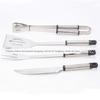 Direto da Fábrica Conjunto de Assar de Aço Inoxidável para Churrasco Conjunto de Assar de 4 Peças Terno Combinado Garfo de Churrasco Pá Pinça Faca Conjunto de Ferramentas