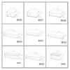 Caja de almacenamiento de escritorio, acrílico transparente, gabinete de espejo rectangular estrecho, cosméticos, papelería, bolígrafo, caja para palillos de cocina