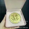 Moneda Grande de Oro Puro 999 Flor de Rosa Caja de Regalo para Regalos de Cumpleaños, Diosa, Regalos del Día de la Madre