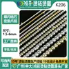 Corrente de Garra Explosiva de Zircônia Galvanizada Corrente Densa de Strass 5A Anti-Gancho Corrente de Diamante para Roupas Colar Artesanal DIY Acessórios de Joias