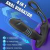 Massageador de próstata masculino totalmente automático de anel duplo vibração por pulso controle remoto sem fio plug anal posterior brinquedos sexuais