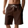Shorts esportivos de veludo cotelê estilo retrô americano de verão para homens, shorts de praia casuais simples para homens