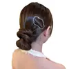Presilha BB com toque de alta qualidade, presilha de cabelo em nuvem oca com strass para mulheres, presilha para a parte de trás da cabeça, presilha para franja lateral, acessório de cabelo