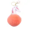 Bolsa de bola de pelo de unicornio de venta caliente transfronteriza llavero para coche colgante de mochila accesorios para mochila regalo colgante al por mayor