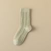 Calcetines de Cachemira para Mujer, Otoño e Invierno, de Media Pantorrilla, Forrados de Felpa, Engrosados, Cálidos, Color Sólido, Calcetines Slouch de Lana, Calcetines Largos Gruesos, Calcetines de Maternidad para Mujer