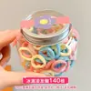 Coloridos pasadores de pelo de pulgar estilo coreano para niños y niñas, lindas diademas, dulces cordones para el pelo de niños, gomas elásticas de alta elasticidad, accesorios para el pelo