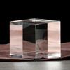 Atrapasueños de cristal con base cuadrada en forma de cubo, pisapapeles con grabado láser en el interior, impresión a color, adornos artesanales.