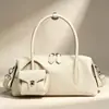 Bolsa de boliche de nicho para mujer, nueva colección otoño/invierno 2026, bolso exquisito, bolsa Boston de gran capacidad, directo de fábrica