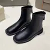 Botines de mujer estilo coreano, colección primavera/otoño 2026, suela sencilla, punta cuadrada, planos, de caña corta, botines de moda, disponibles en tallas grandes para mujeres con pies anchos