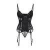 Nueva Moda para Mujer Sello de Cintura Malla Verano Corsé Transpirable Moldeador de Cintura Sexy Ropa Interior Moldeadora Corporal Palaciega