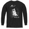 Bruce Lee Retro Kung Fu Nunchaku Jeet Kune Kune Do Boxeo High Street holgada Camiseta de Manga Larga Antigua Bintage