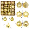 Decoraciones nuevas para bolas de Navidad transfronterizas, caja de regalo, artículos navideños pintados, adornos colgantes de regalo de Navidad, juego de bolas decorativas